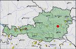 Übersicht der Erdbeben in Österreich © Österreichischer Erdbebendienst -ZAMG